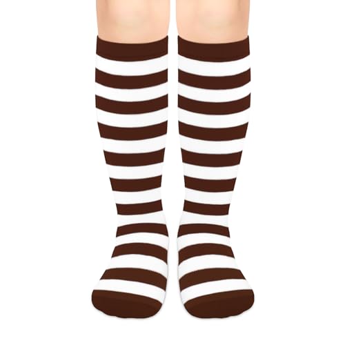Image of Olreco 1 Pack Toddler Kids Youth Soccer Socks Girls Boys Baseball Socks Youth Knee High Softball Football Accessories Cotton