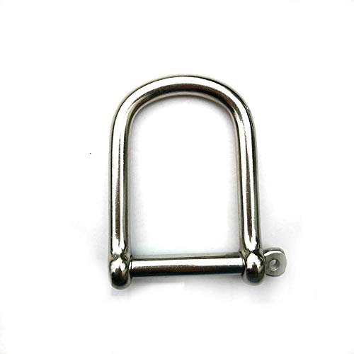 JY-MARINE Stainless Steel 316 Anchor Wide D Ring Shackles Marine Grade (5/16