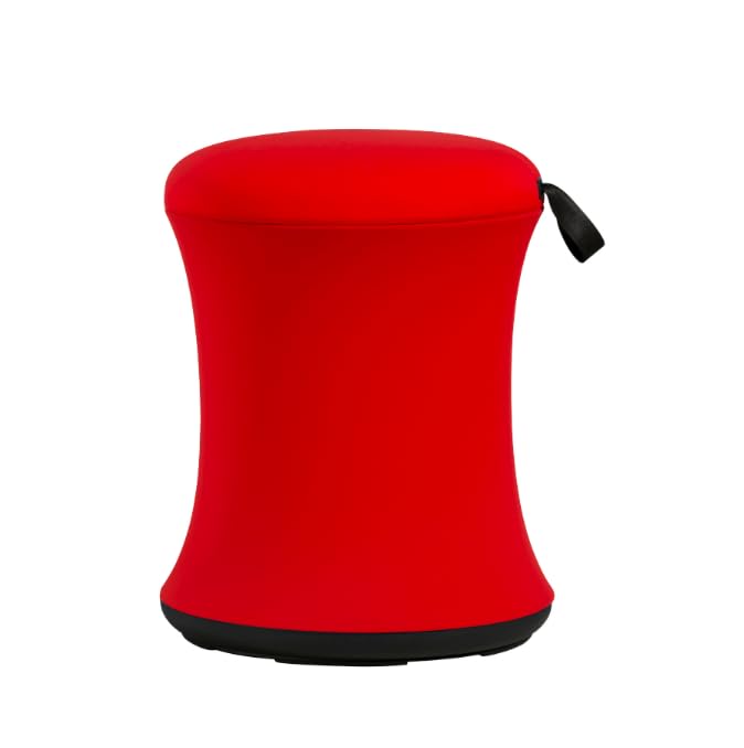G-PACK PRO - Wobble Stool - Improves Focus Posture - Movable Height Adjustable Stool – Active Sitting Balance - Swivel and Non-Slip Base Adults Kids - Ergonomic Desk Stool for Office, School (Red)