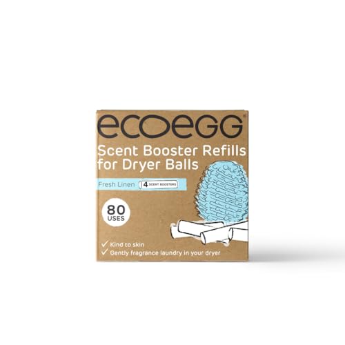 Ecoegg Dryer Ball Scent Booster Refills | Hypoallergenic | Fresh Linen | 4 Fragrance Sticks