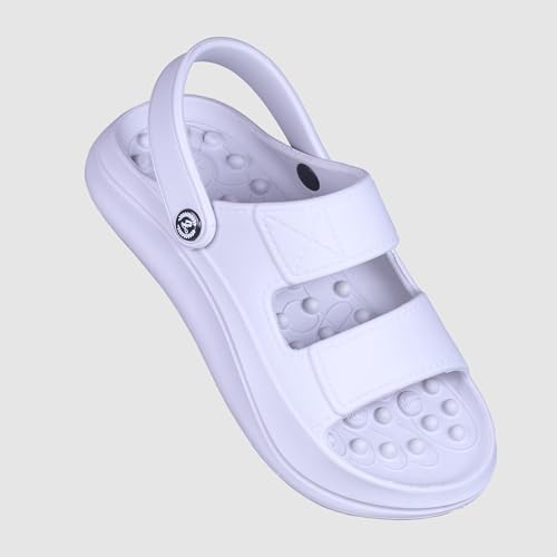 Image of Impakto Accupressure Slip-On Sandals for Men with Back Strap | Lightweight Soft Cushion Massage Footbed Slides | Slipper for Indoor & Outdoor