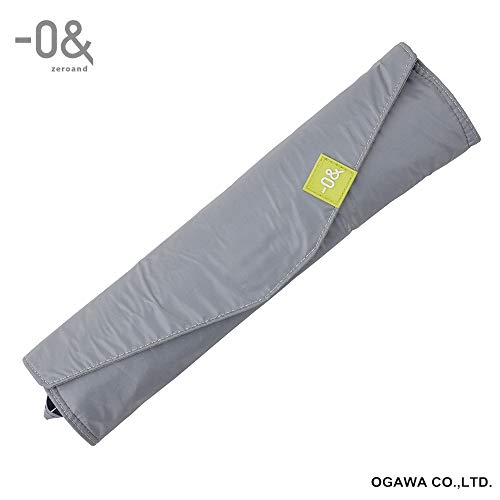 小川(Ogawa) 軽量ワイド 晴雨兼用折りたたみ傘 手開き 60cm 6本骨 -0& ゼロアンド グレー UVカット率&遮光率99%以上 遮熱加工 はっ水 52886