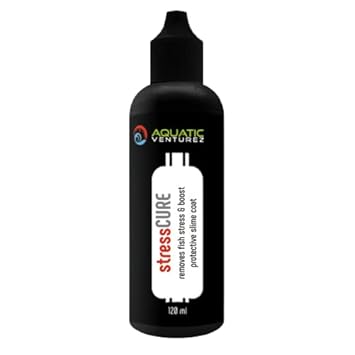 Aquatic Venturez Stress Cure 120 ML | Aquarium Fish Stress Reducer and Enhance Slime Coat