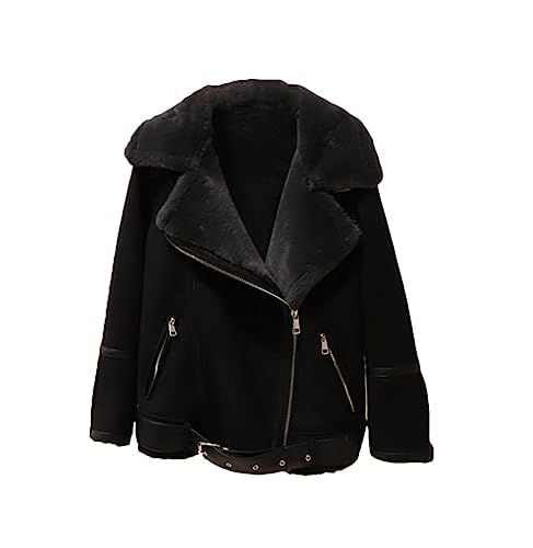 Manteau d'hiver en vrac pour femme veste en cuir synthétique neige
