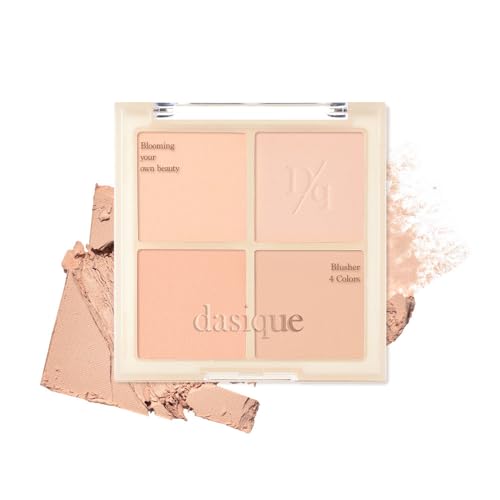 Image of Dasique Blending Mood Cheek #01 Warm Blending | 4 Blendable Shades | Pressed Powder Blush Palette for Cheeks | Silky & Soft Blur Finish | Lightweight Blush for Cheeks | Korean Makeup | Vegan