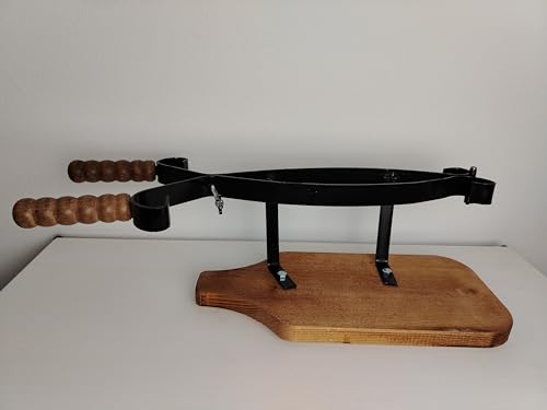 Fermaprosciutto PORTAPROSCIUTTO con Cerniera e Base in Legno Made in Umbria LA CASA di Eva