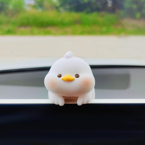 Image of Cute Furry Animal Rear View Mirror Accessories, Car Dashboard Decoration