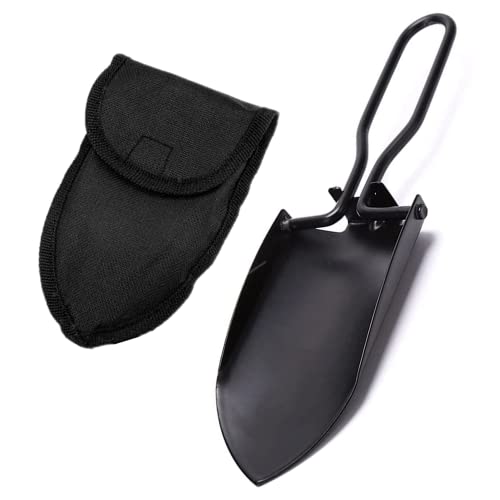 1 PCS Folding Shovel Portable Camping Shovel Stainless Steel Mini Trenching Shovel for Hiking Backpacking Gardening