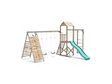Dunster House Climbing Frame with Double Swing