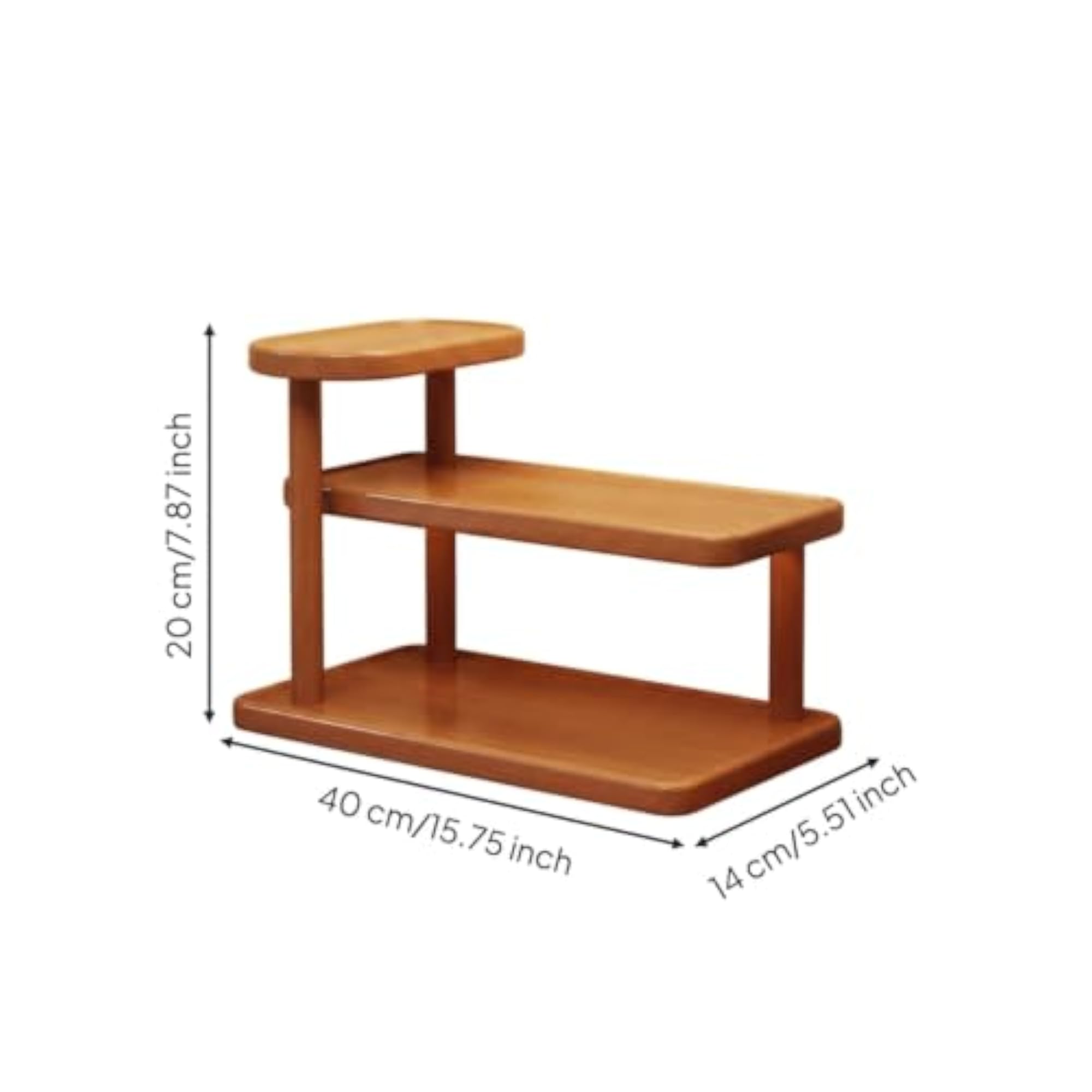 Compact Wooden Desktop Organizer Desk Shelf