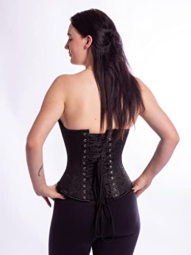 Orchard Corset Cs-530 Overbust Black Brocade Corset - Size 40 #TOP2