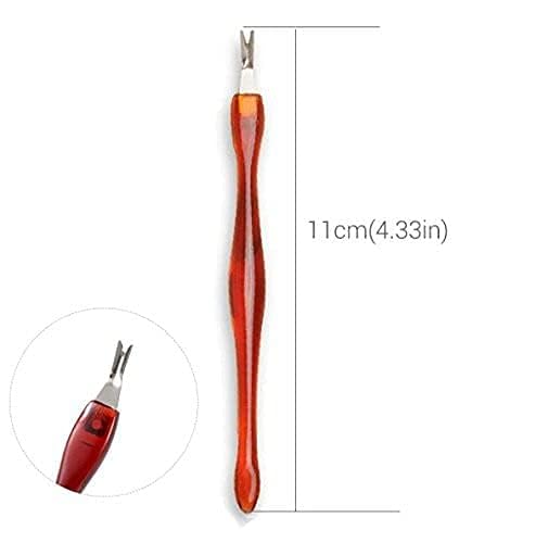 1 Cuticle Trimmer Cuticle Nippers with 1Cuticle Pusher and Triangle Cuticle Nail Pusher Peeler Scraper,Professional Stainless Steel Anti-slip Handle Cuticle Nipper Set-3PCS - Image 4