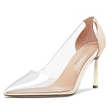 pleaser high heels transparent NobleOnly los tacones altos tienen una suela duradera y antideslizante,puede mejorar la estabilidad al caminar.decuado para muchas ocasiones