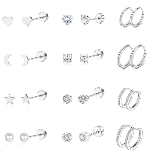 TSYTATOT Hypoallergenic 20G 6mm Flat Bac…