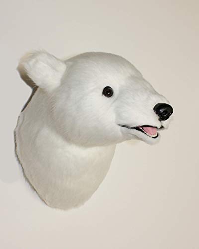 polar bear head mount
