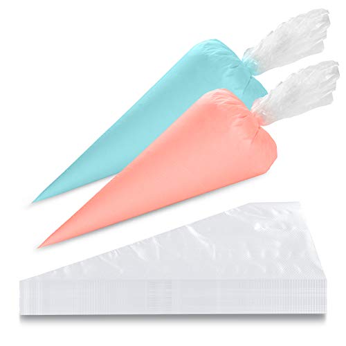 Piping Bags Disposable, McoMce 100 PCS 12 Inches Premium Piping Bags, Heavy Duty Anti Burst Pastry Bags, Thickened Non-slip Piping Bag, Pastry Bag for Cream Frosting, Cookie Cake Decorating Supplies