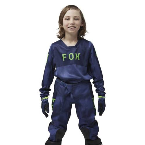 Fox Racing Youth 180 Motocross Dirt Bike Jersey, Navy Taunt, Medium3