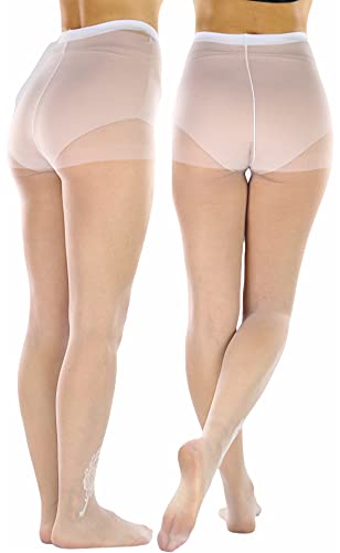 Image of ToBeInStyle Women's Control Top Sheer Footed Pantyhose Hosiery Tights Stockings
