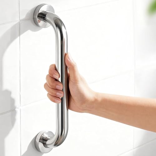 Maniglia per doccia in acciaio inox 304, antiscivolo, per montaggio a parete, per bagno e WC, maniglia di supporto per anziani e disabili, 120 cm