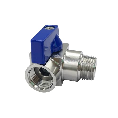 Fitvell Stainless Steel 1/4" NPT Male to Female Mini Ball Valve 90 Degree Shut Off Valve by Fitvell - Image 2