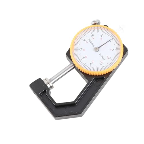 Calibrador de espesores para cuero, calibrador mecánico con esfera, herramienta de medición de espesores planos (rango 0-20 mm) miniatura 5