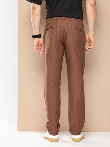 Image of DIVISIVE Men's Relaxed Fit Cotton Linen Blend Trousers