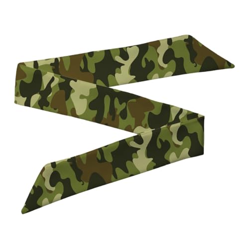 BBTDIN Camouflage Handbag Scarf Come Neckerchief Camouflage Purse Handle Scarves Come Necktie NSF012