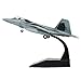 HANGHANG 1/100 Scale F-22 Raptor Fighter Attack Plane Metal Fighter Military Model Fairchild Republic Diecast Plane Model for Commemorate Collection or Gift