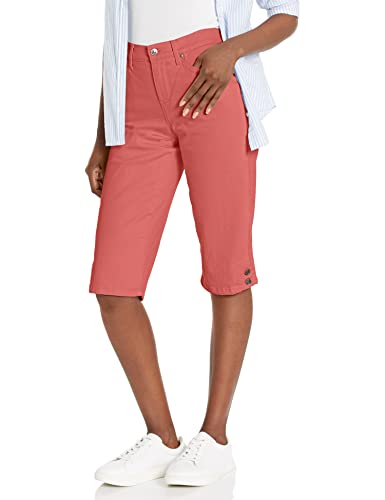 Short Kala Gloria Vanderbilt persimmon ourlet boutonné