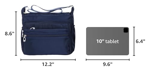 Image of NOTAG Crossbody Bag for Women Waterproof Shoulder Bag Messenger Bag Casual Nylon Purse Handbag