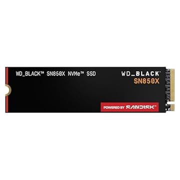 WD_BLACK, SSD SN850x 1TB NVMe M.2 2280 (Leitura até 7300MB/s e Gravação até 6300MB/s)