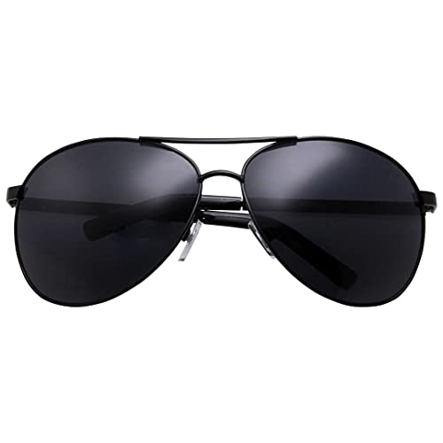 Grinderpunch - Big Xl Wide Frame Extra Large Aviator Sunglasses Oversized 148Mm Black #TOP5
