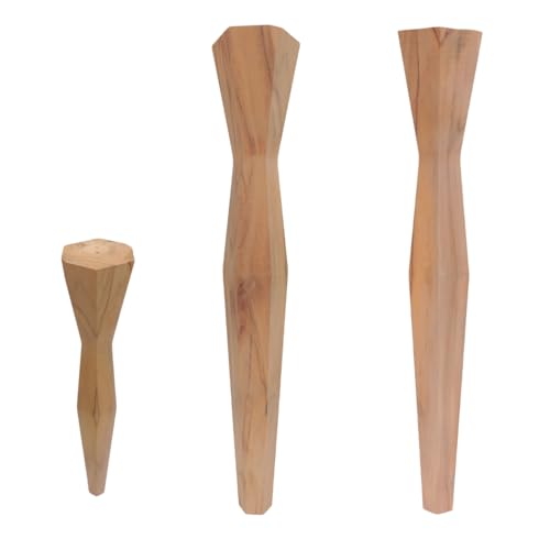Image of Wooden Legs for Furniture 18 inch | Wooden Legs for Table, Sofa, Furniture | Wooden Leg - Sanded Finish (18 inch)