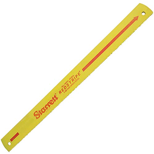 Starrett RS1414-5 Redstripe Solid High Speed Steel Power Hacksaw Blade, 0.050" Thick, 14