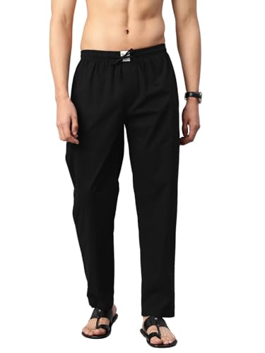 Image of Majestic Man Men Mid Rise Comfort Fit Solid Pure Cotton Casual Style Lounge Pants