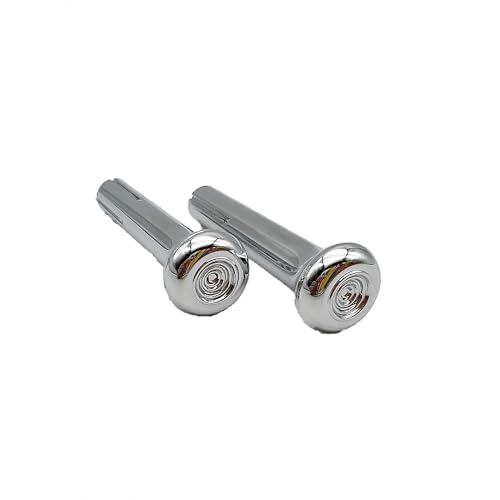 HXDZA 2PCS Chrome Plastic Door Lock Knobs Compatible with GM Chevy 1971-1988 and Trucks IN6728Z