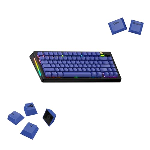 Image of GLORIOUS Gaming - GPBT Basics (PBT Keycaps), Mana Blue, No Fade Dye-Sublimated, for Custom Mechanical Keyboards, Fits 100%, 75% 65% 60%, Fits ANSI & ISO, Supports Windows & macOS - English (US)