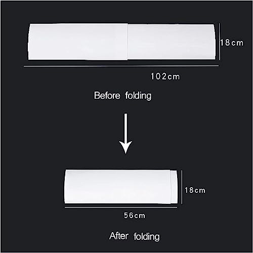 Housse de climatisation réglable blanc brillant de 102x18 cm