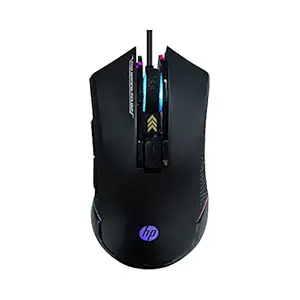 HP G360 RGB Backlighting USB Wired Gaming Mouse with 6 Programmable Buttons, Customizable 6200 DPI, Ergonomic Design, Non-Slip 3D Roller/ 3 Years Warranty (4QM92AA)