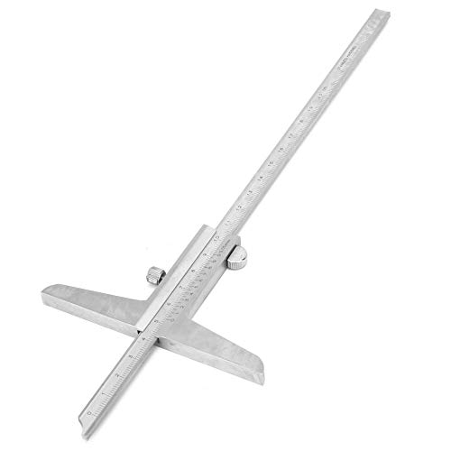 Calibrador Vernier de Profundidad de Acero Inoxidable de Alta Precisión, Resolución de 0,05 Mm Calibrador de Espesor de Herramienta de Medición para Automóviles, Motocicletas,