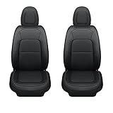 Covertopia 2 Front Chevy Colorado and GMC Canyon Seat Covers, fit for 2015-2022 Colorado and Canyon Crew CabCrew Cab/Extended Cab (Black 2 pcs)