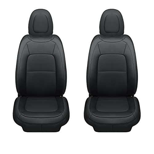 Covertopia 2 Front Chevy Colorado and GMC Canyon Seat Covers, fit for 2015-2022 Colorado and Canyon Crew CabCrew Cab/Extended Cab (Black 2 pcs)