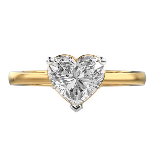 Bague moissanite Love Me More en argent doré | Votre allié élégance au quotidien