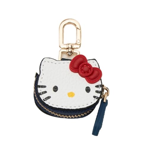 [ZITION] ハローキティ キーホルダー キーチェン キーリング キーフック カラビナ ミニポーチ ミニ収納ポーチ 飾り かわいい (ホワイトA, キティ)のサムネイル