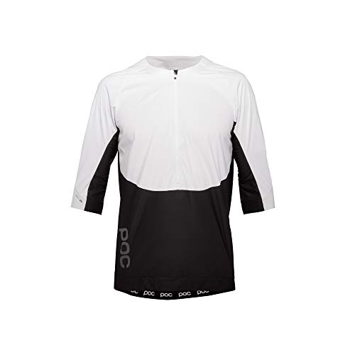POC Raceday Enduro Maillot, Unisex Adulto, Hydrogen White/Uranium Black, M
