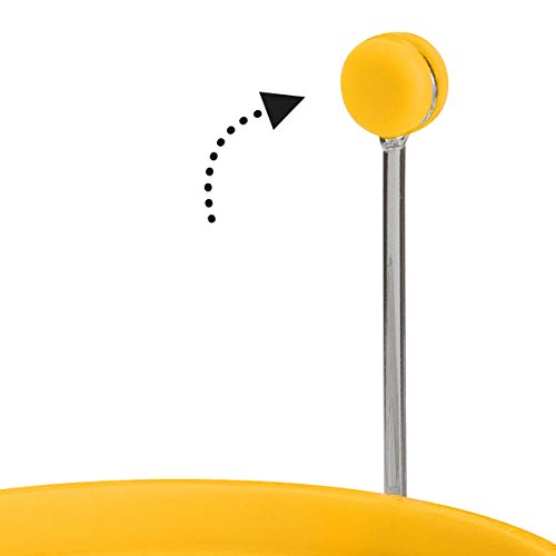 Silicone Reversible Egg Rings Trudeau Maison ustensile de cuisson œuf jaune x2