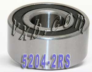 5204-2RS Angular Contact Bearing Sealed 20x47x20.6 Ball Bearings VXB Brand