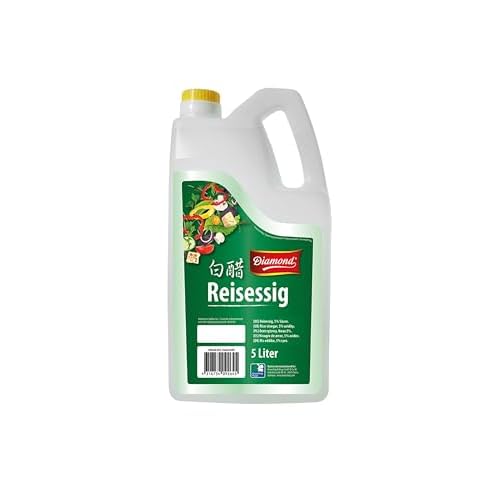 DIAMOND Reisessig 5% Säure, Essig zum Würzen und Verfeinern von Sushi Reis, Vegan - 1 x 5 l