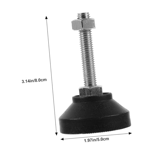 Pieds de nivellement réglables Toddmomy filetés pour table et meubles - Lot de 8 - 3