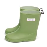 [スタンプル] 日本製レインブーツ キッズ (スモークグリーン, 19.0cm)